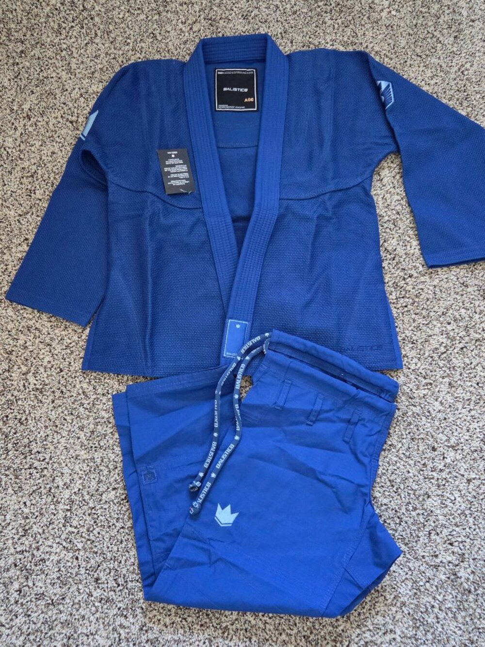 Kingz Balistico Blue Jiu-Jitsu Gi Kimono Set A00 Martial Arts Uniform Logo NEW